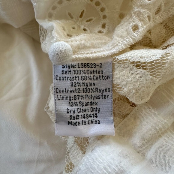 Johnny was Chet lace eyelet mini dress FINAL PRICE NO OFFERS - Picture 7 of 7